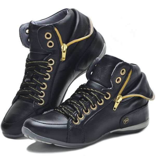 Bota Casual Feminina Bmbrasil 214/09 Preto