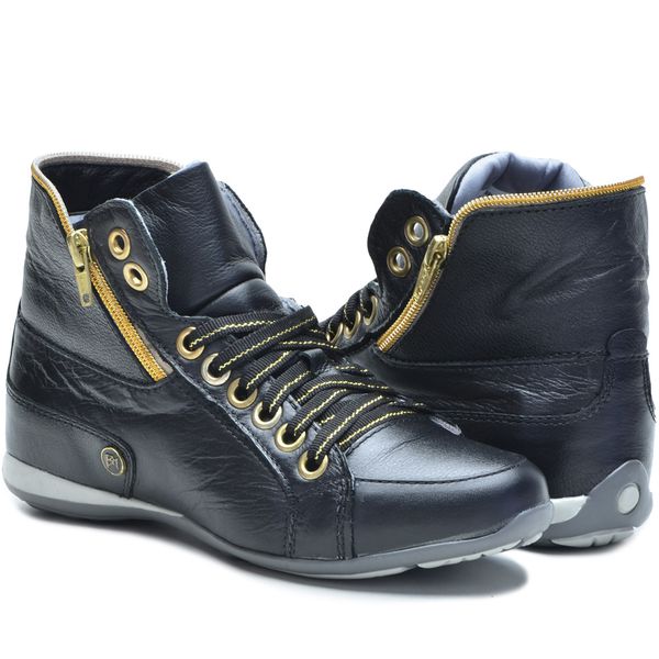 Bota Casual Feminina Bmbrasil 214/09 Preto