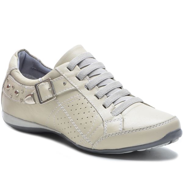 Tenis Feminino Casual Bmbrasil 221/01 Creme