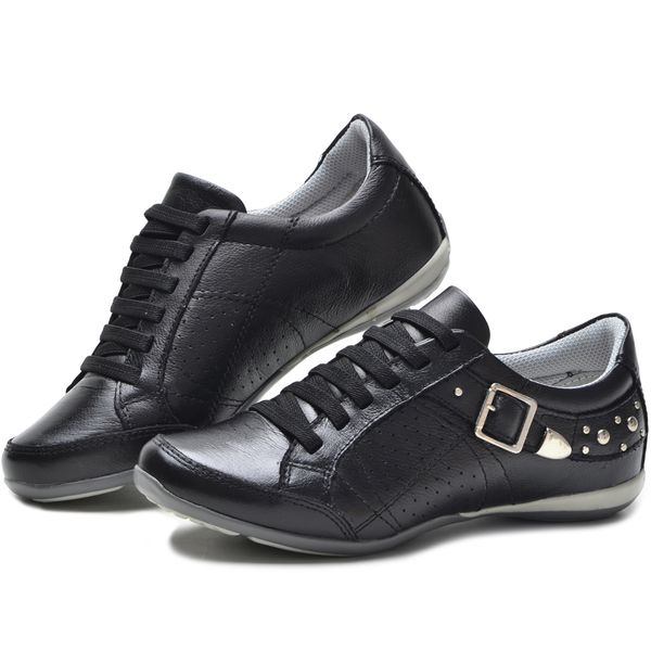 Tenis Feminino Casual Bmbrasil 221/03 Preto