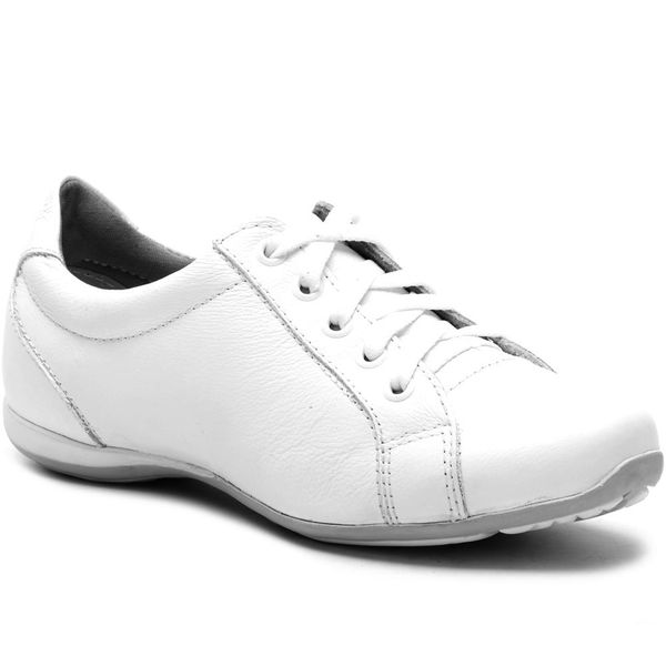 Tênis Feminino Com Cadarço Para Enfermagem 227/01 Branco