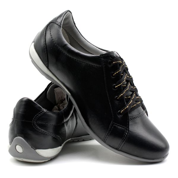 Tenis Feminino Com Cadarço Para Caminhada Bmbrasil 227/02 Preto