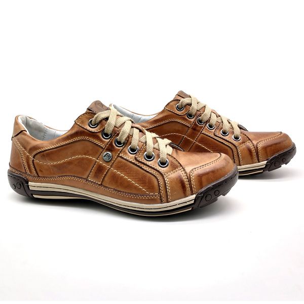 Sapato Masculino Casual Porshe Palmilha Ortopédica 147/01 Caramelo