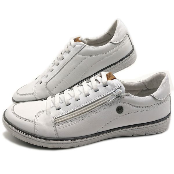 Sapatenis Masculino Casual Masculino De Couro Bmbrasil Sapatenis 608/12 Branco