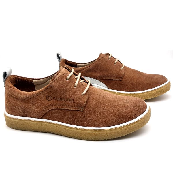 Sapato Masculino Cano e Gáspea De Camurça Bmbrasil 890/01 Rato