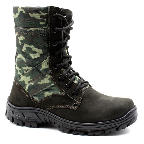 Coturno Militar Multicam Couro e Lona Cordura Extra Leve Tático Militar Bmbrasil 5150/02 Camuflado