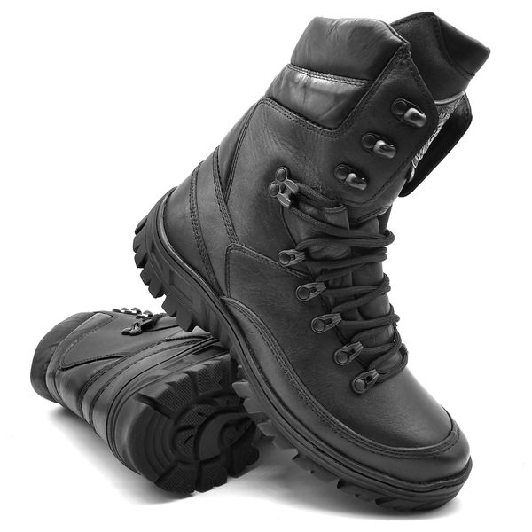 Coturno Tático Combate Bmbrasil Bota Militar Semi-impermeável 5183/02 Preto