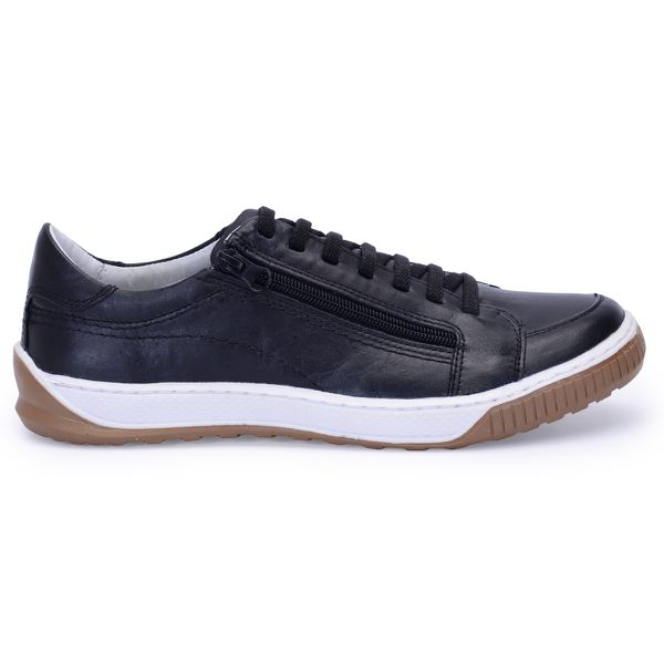 Sapatenis Masculino Casual Masculino De Couro Bmbrasil Sapatenis 608/04 Preto
