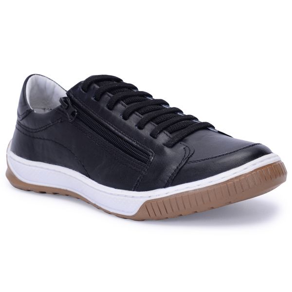 Sapatenis Masculino Casual Masculino De Couro Bmbrasil Sapatenis 608/04 Preto