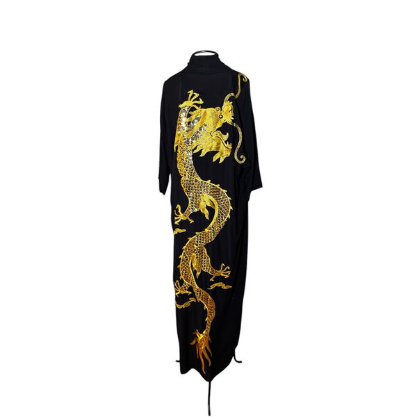 Kimono Tsuki Viscose Preto Dragão do Fogo