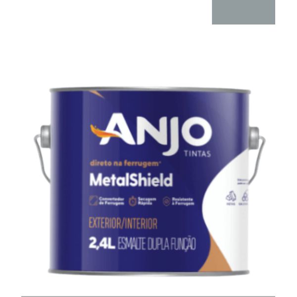 Esmalte Sintetico Cinza Brilhante Df Metalshield 2,4l Anjo