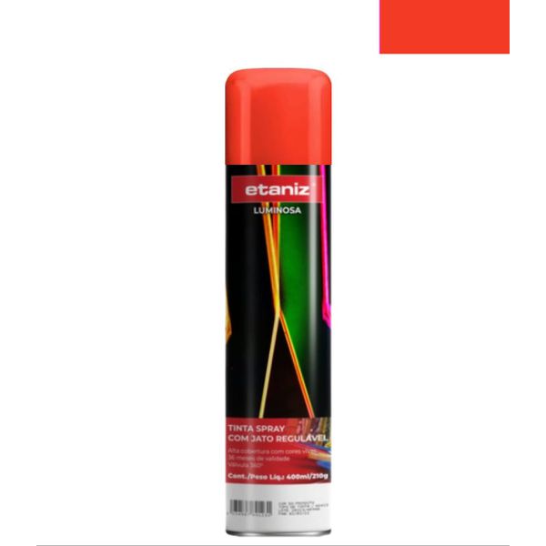 Tinta Spray Vermelho Lum Etaniz 400ml 