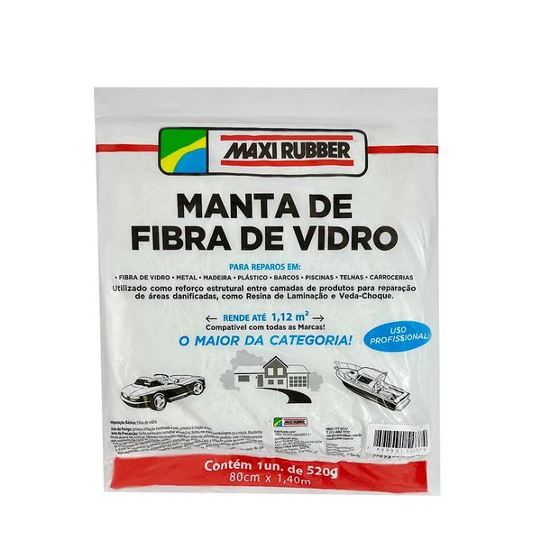 Manta Fibra de Vidro 140x33mm Maxi Rubber