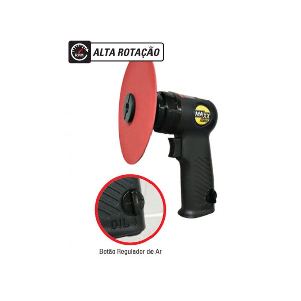 Lixadeira De Alta Rotação Pneumática 5" MXT-0362A 