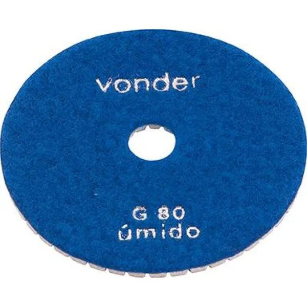 Disco Lixa Diamantado para Marmore Umido 4" G80 - Vonder