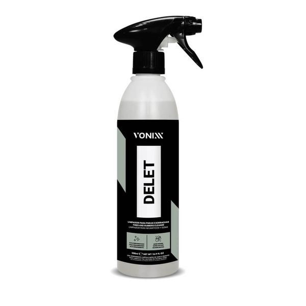 Limpador para Pneus e Borrachas Delet Spray 500ml - Vonixx