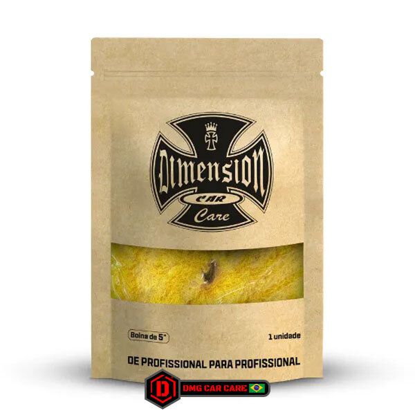 Boina de La Hibrida Com Velcro Amarela 5'' - DIMENSION
