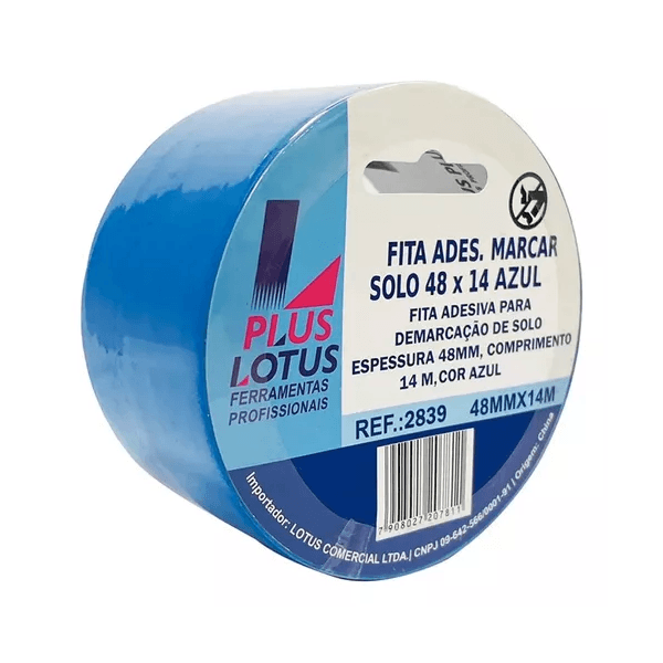 Fita Adesiva Marc Solo 48X14M Azul - Lotus