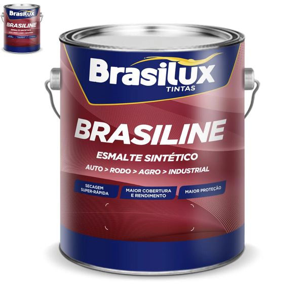 Esmalte Sintetico Preto Fosco 3,6L - Brasilux