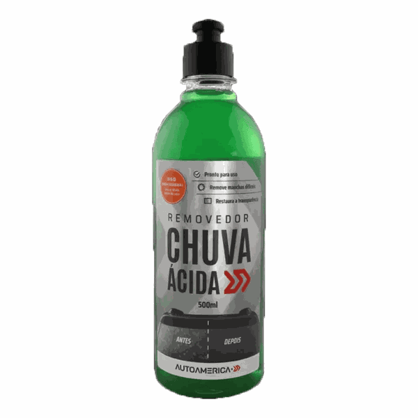 Removedor de Chuva Acida/ Restaurador de Vidros 500ml - AUTOAMERICA