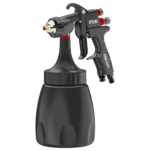 Pistola de Pintura Alta Produção Sucção Copo PReto 543R 1.6 1L - PDR