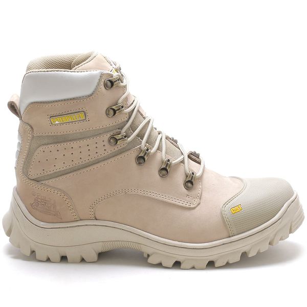 Bota Caterpillar Explorer em Couro Legítimo Lançamento - Nude