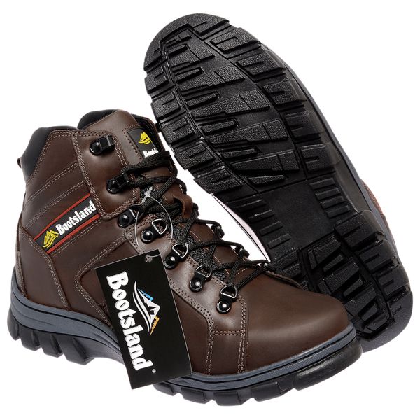 Bota Coturno Bootsland Carbon Masculina Couro Tam. Especial!