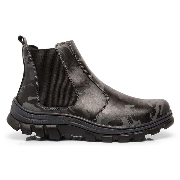 Botina Chelsea Masculina Bootsland Em Couro Legitimo Adventure Confort