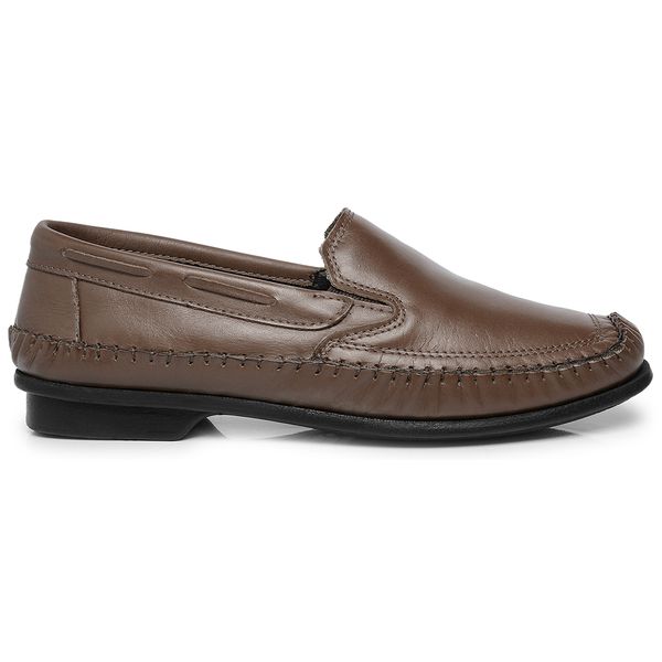 Sapatilha Mocassim Sapato em Couro Legitimo Masculino Casual Leve