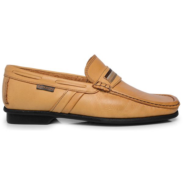 Sapatilha Mocassim Sapato em Couro Legitimo Masculino Casual Confort Econ!
