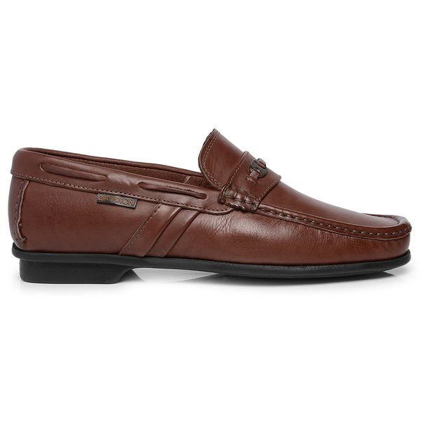 Sapatilha Mocassim Sapato em Couro Legitimo Masculino Casual Confort Econ!