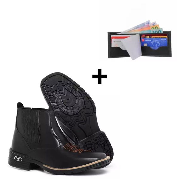 Kit Bota Country + Carteira