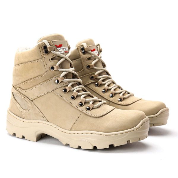 Bota Masculina Militar Areia