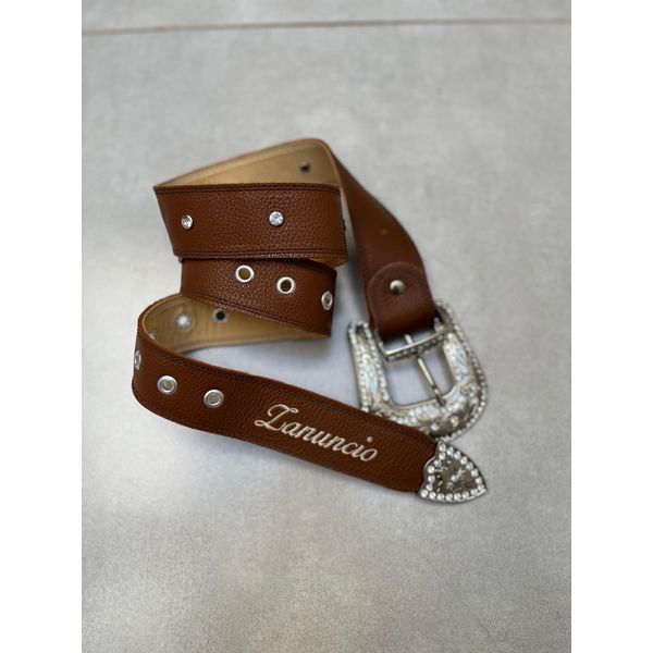 CINTO EM COURO MUSTANG PERSONALIZADO (COLOQUE O NOME DESEJADO NA OBSERVAÇÃO)