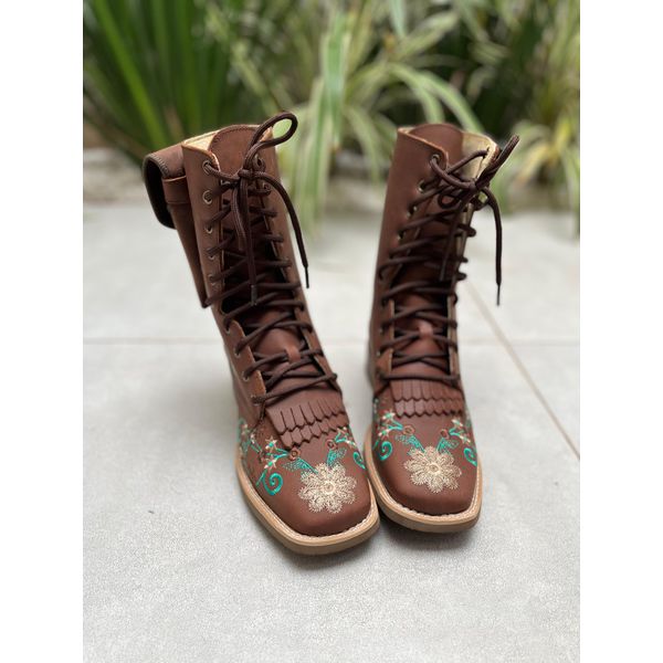 Country Feminino Coturno Country Infantil Bota De Vaquejada