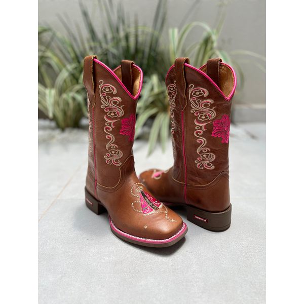 Bota texana feminina nossa senhora hot sale