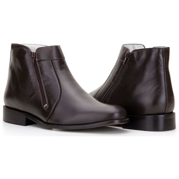 Botina masculina shop com ziper lateral