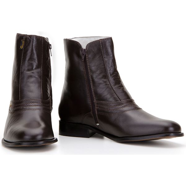 Shop bota de couro cano medio masculino Clearance