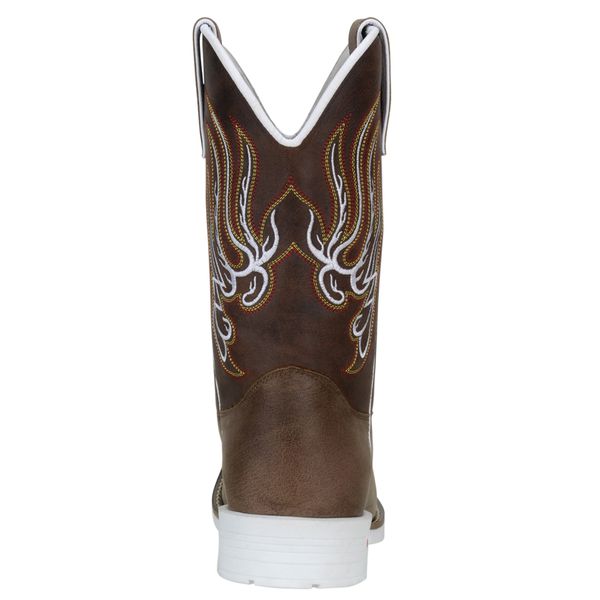Botas masculinas cano longo solado branco top