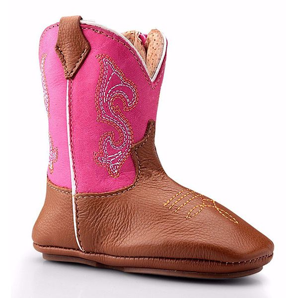 Texana Beb Em Couro Leg timo Rosa BOTAS MANGALARGA