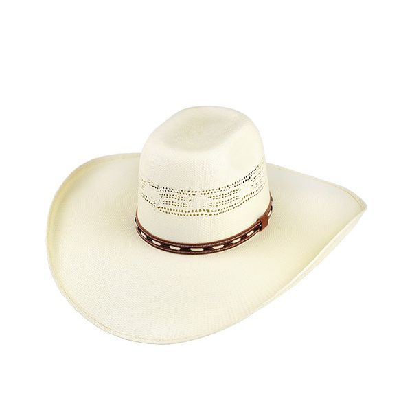 Chapéu Top Bull Bangora Impermeável com Fita Marrom e Detalhes Bege