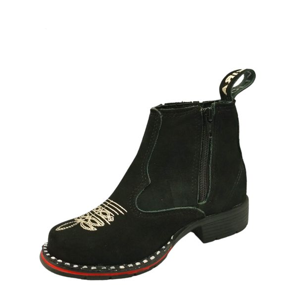 Botina Oliveira - Infantil - Preto nbk