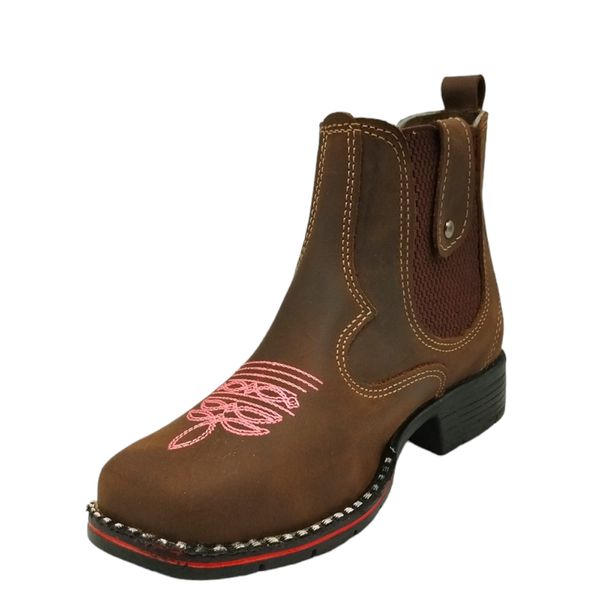 Botina Oliveira - Infantil - Crazy Horse Trufle 