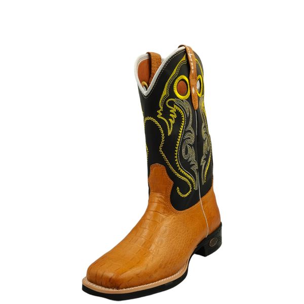 Bota 10.021 jac. yellow-anilina preta