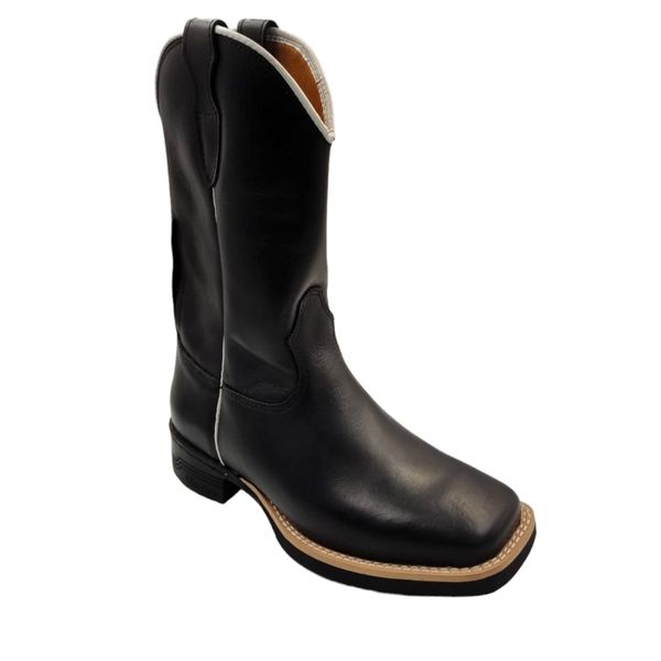 Bota 10.021 Anilina preta / Anilina preta sem bordado