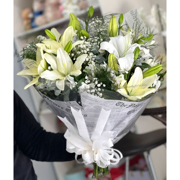 Buquê de Lírios Brancos