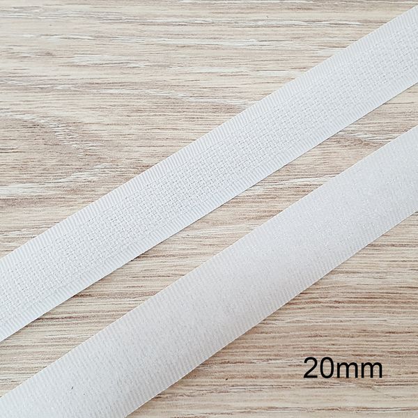 Velcro de costura branco 20mm - (rolo) - FC002-020 - BOUTIQUEDASRENDAS