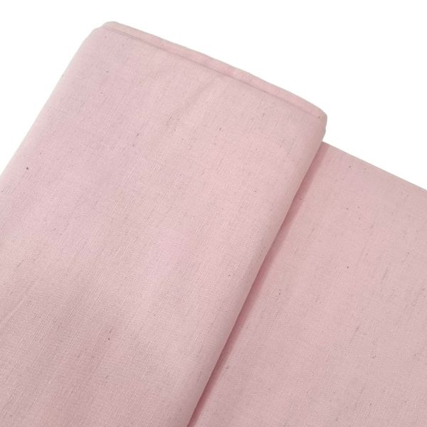 Tecido Cambraia de Algodão com Linho Liso - Rosa S... - BOUTIQUEDASRENDAS