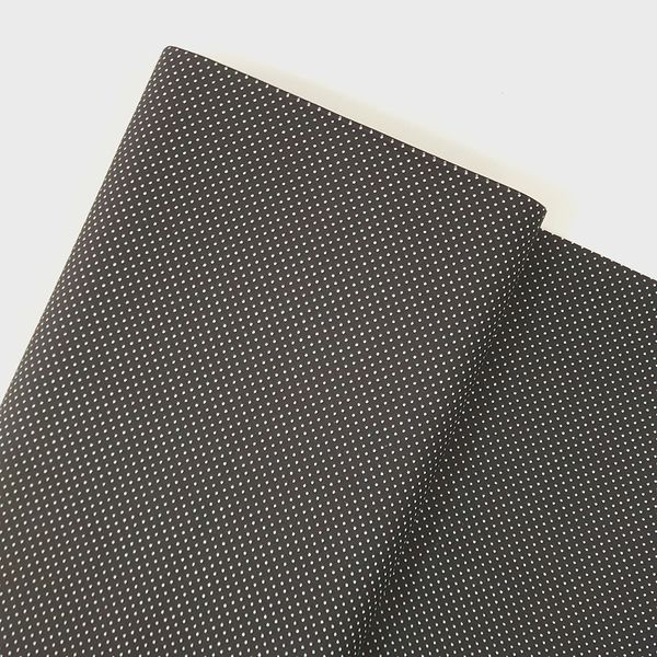 Tecido Tricoline 100% algodão Micro Poá - Preto - ... - BOUTIQUE DA RÊ