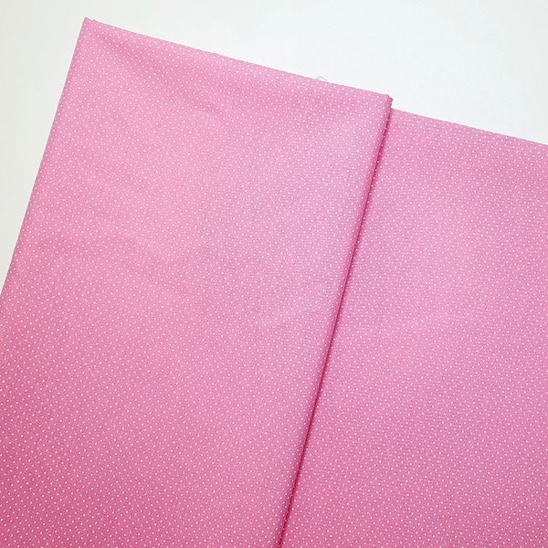 Tecido Tricoline Misto Micro Poá - Rosa Médio - 30... - BOUTIQUE DA RÊ
